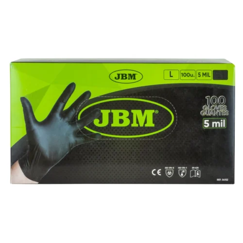 BOITE GANTS NOIRS NITRILE T L 5MIL