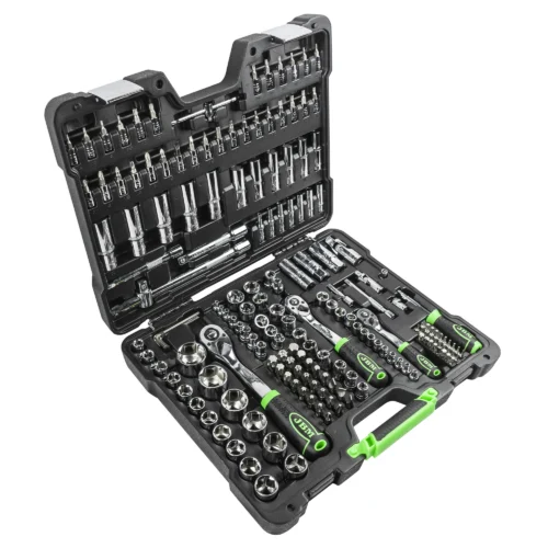 COFFRET À OUTILS 179 PIÈCES 6 PANS CHROME 1