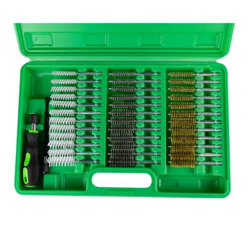 COFFRET DE 38 BROSSES MÉTAL NYLON LAITON &