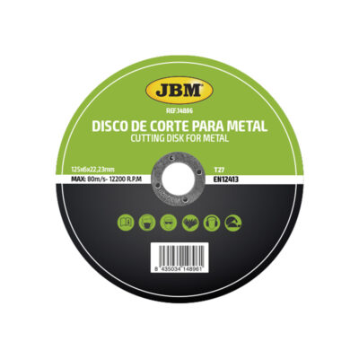 Disque de Coupe JBM T27 pour Métal 14986 ref prov