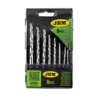 Kit JBM 8 Forets pour Béton 3 10 MM 53861