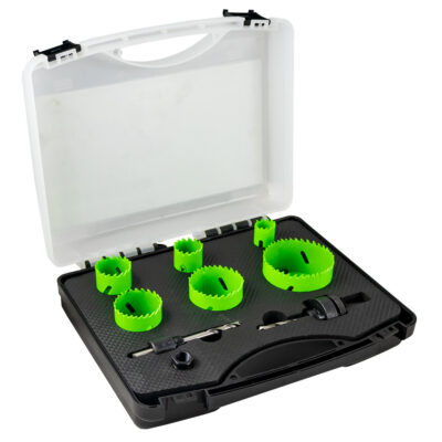 Kit JBM Scies Cloche Bimétallique avec Adaptateurs 53859