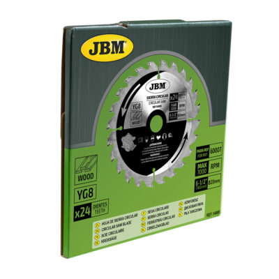 Lame Circulaire JBM à Bois, 24 Dents, 165 mm 14985 caja