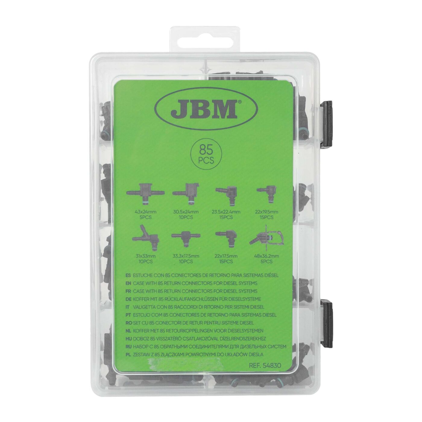Connecteurs de Retour JBM pour Systèmes Diesel 54830 04 Connecteurs de Retour JBM pour Systèmes Diesel 54830 04