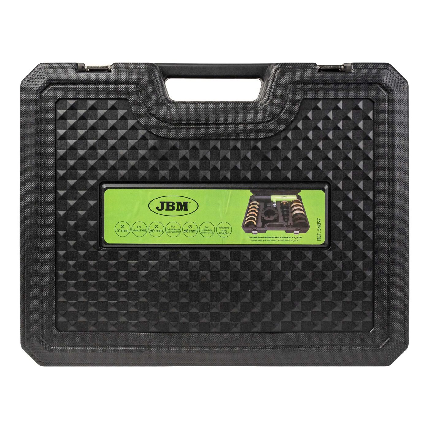 Jeu d’outils JBM bagues nervurées silentbloc 54897 04 Jeu d’outils JBM bagues nervurées silentbloc 54897 04