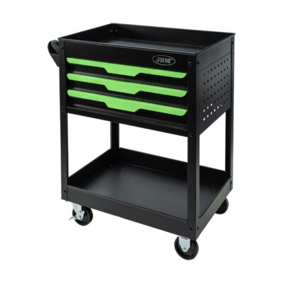Chariot d’atelier JBM 3 tiroirs avec plateau 54839 02