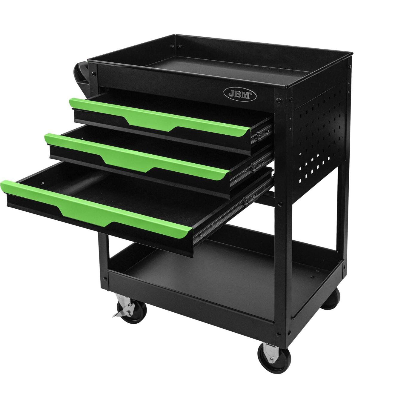 Chariot d’atelier JBM 3 tiroirs avec plateau 54839 03 Chariot d’atelier JBM 3 tiroirs avec plateau 54839 03